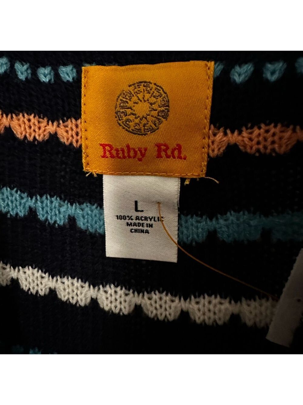 Ruby Rd. Multicolor Striped Cardigan - Picture 3 of 6
